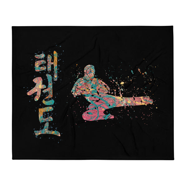 Paint Splatter Throw Blanket