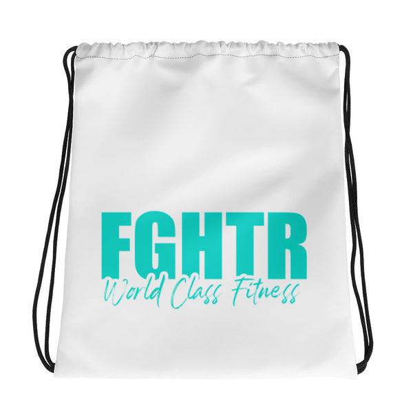 FGHTR TEAL Drawstring Bag