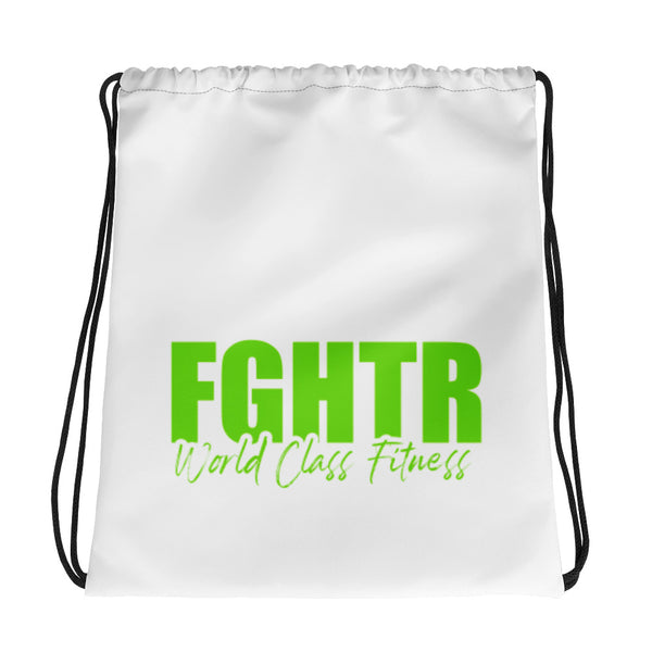 FGHTR GREEN Drawstring Bag