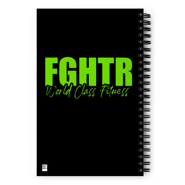 FGHTR Green Spiral Notebook